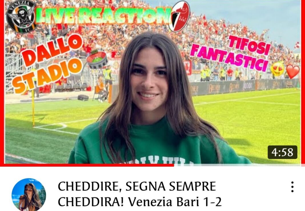 Ilaria Limelli conquista i tifosi baresi: invitata al San Nicola da Antonio  Vasile