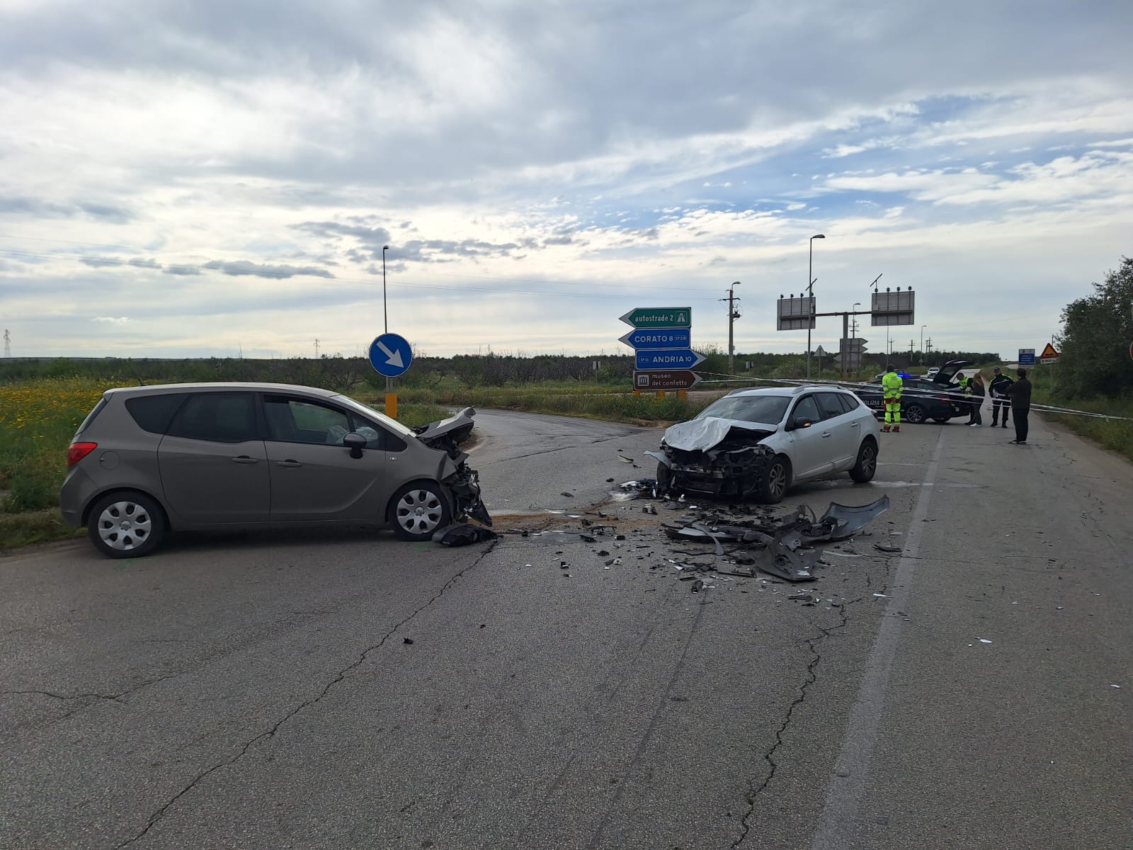 Frontale Tra Due Auto Sulla Provinciale Tra Andria E Bisceglie: Feriti ...